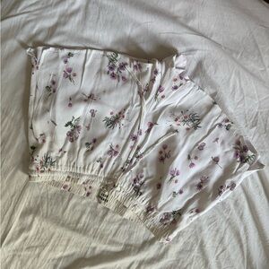 Sunday Best White Floral Crop Top